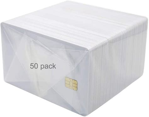 50 Pack SLE4442 Chip Cards, Blank Smart intelligent 